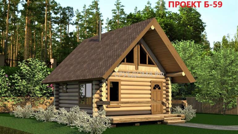 Баня 6 на 6. Проект Б-59