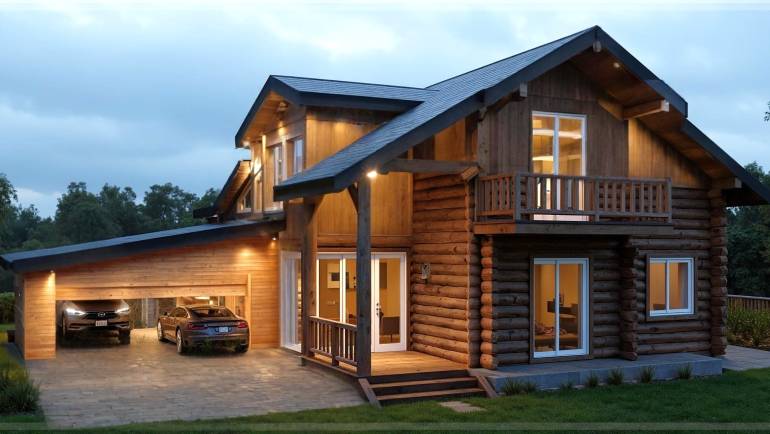 Проект дома 5.25 – 250 м² с гаражом